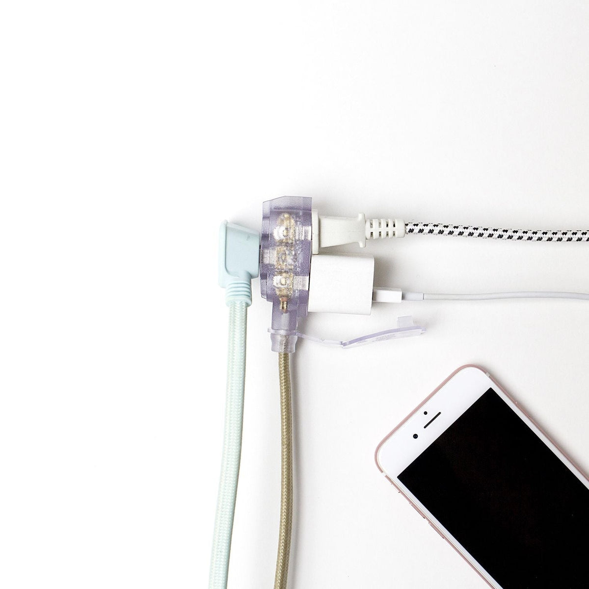 9-ft 16/2 Fabric Extension Cord, Right Angle Plug, 3 Outlets, Gold A5I0 - product image 7