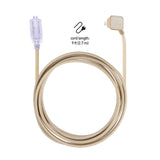 9-ft 16/2 Fabric Extension Cord, Right Angle Plug, 3 Outlets, Gold A5I0 - product image 8