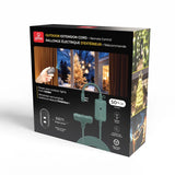 Electric 50-ft 14/3 Outdoor Power Cord with Wireless Remote & 3 Grounded Outlets, Green Q1U1 - product image 3