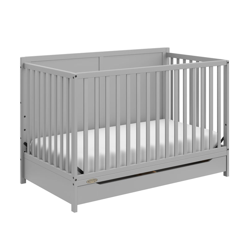 Melrose 5-In-1 Convertible Crib, Grey C7D5