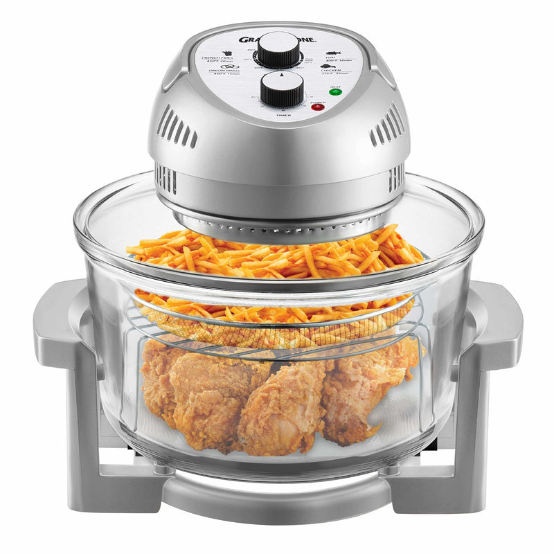 Glass Air Fryer, Silver L2Z1
