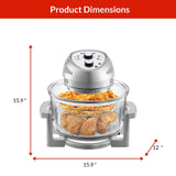 Glass Air Fryer, Silver W8J6 - product image 3