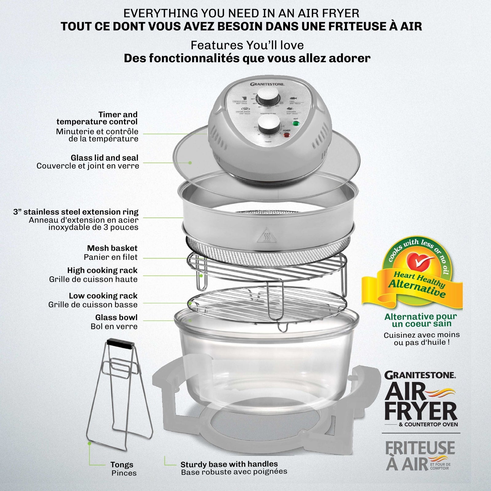 Glass Air Fryer, Silver L2Z1 - product image 7