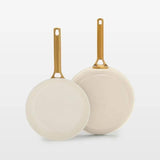 Luxe 2pc Ceramic Frypan set - cream S8G2 - product image 1
