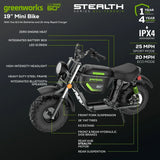 60V Stealth Series Electric Mini-Bike F7J1 - product image 5