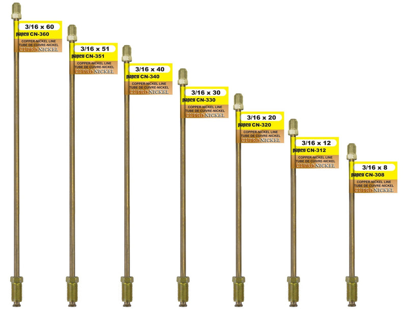 CN340 Copper Nickel Brake Line, Standard, 40 x 3/16-in Please make sure this part fits your need Q3W7