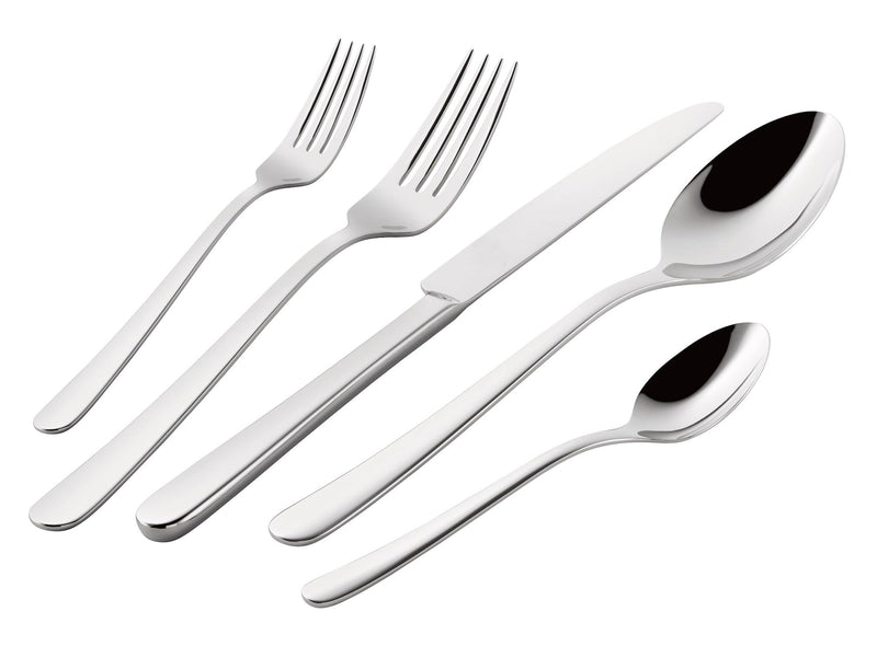 Julietta Flatware Set, Serves 12, 62-pc, Dishwasher Safe X0H7