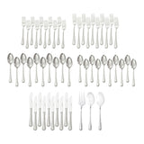 Metrona Flatware Set, Serves 10, 53-pc, Dishwasher Safe Q9O8 - product image 1