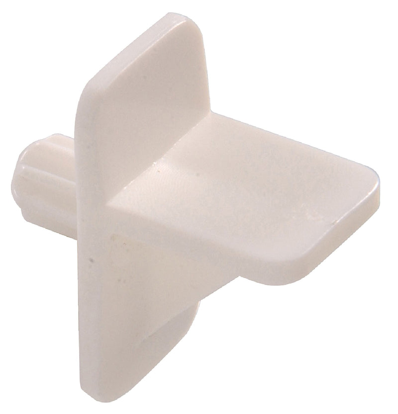 Plastic Square Shelf Pin, Easy to InstAll, 1/4-in, White W0Y5