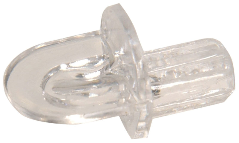 Shelf Pins, Corrosion Resistant, Clear, Assorted Sizes N8A3