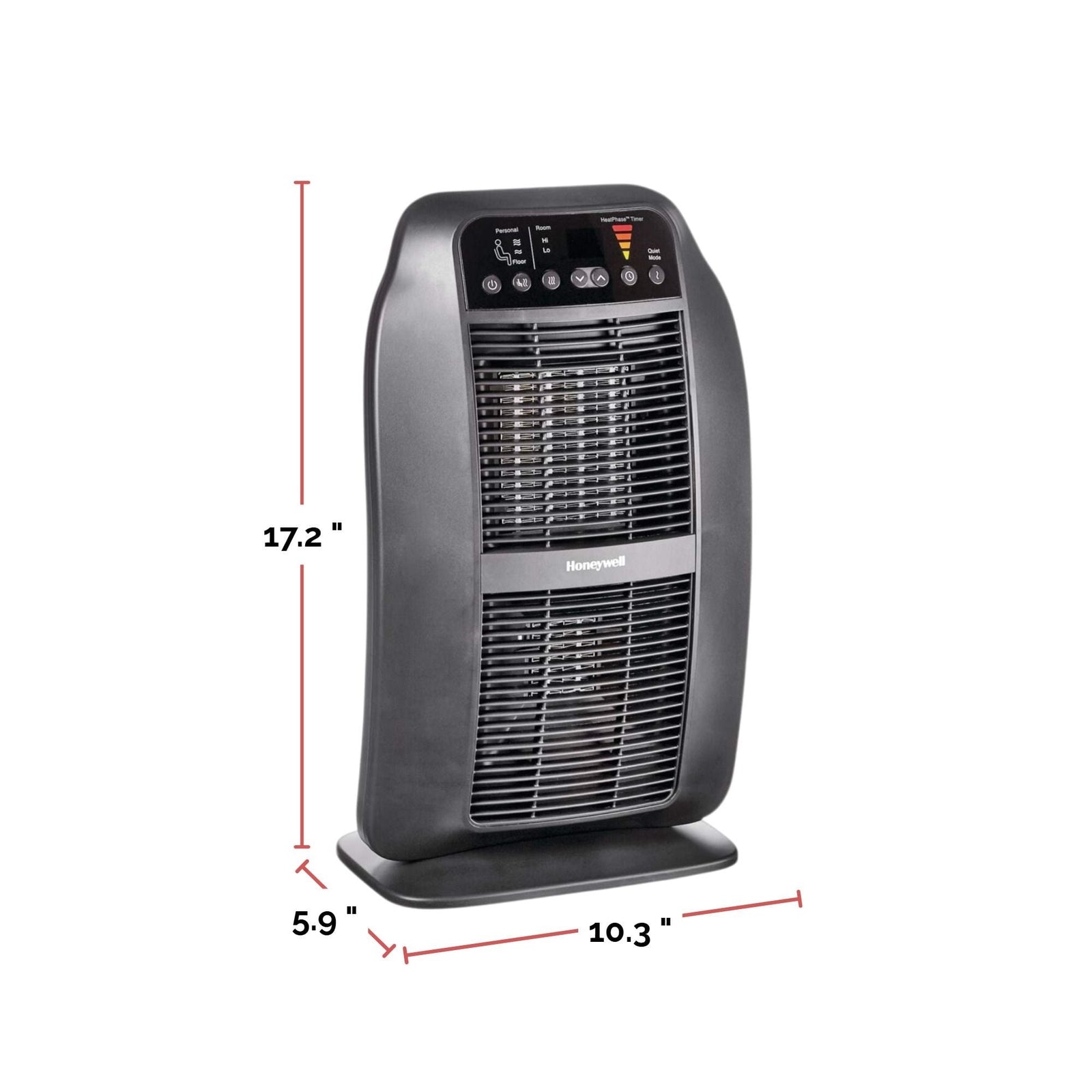 HCE840BC HeatGenius Multizone Ceramic Space Heater, 1500W, Black I7F4 - product image 8