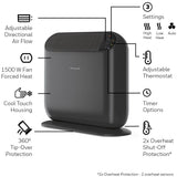 ThermaWave 6 Ceramic Space Heater, 1500W, Black Q3I2 - product image 8