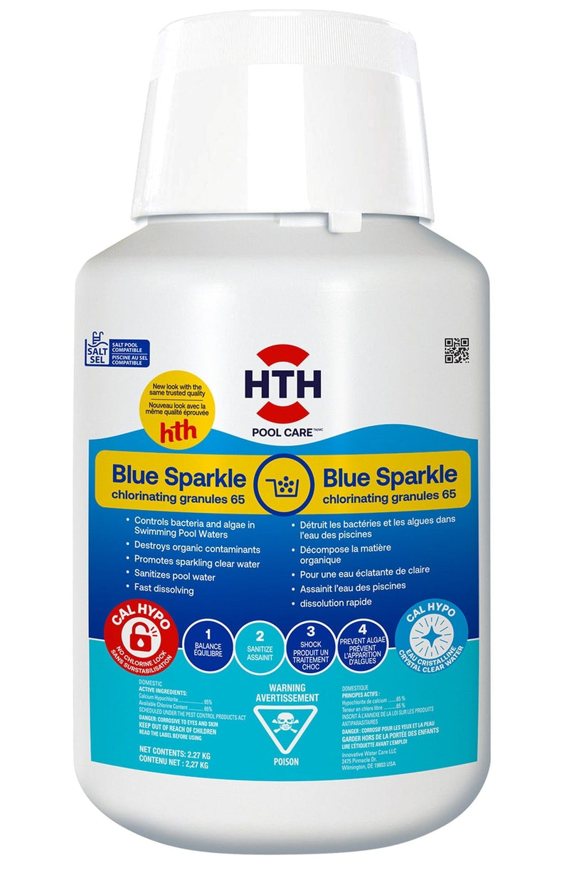 Blue Sparkle 65%, Granular Pool Chlorine, 2.27-kg Y0N8