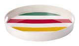 Bay Stripes Round Melamine Tray, Multi-Coloured F6V1 - product image 1