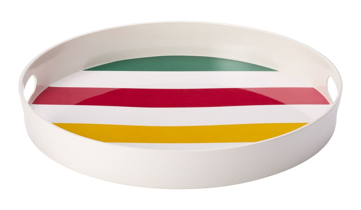 Bay Stripes Round Melamine Tray, Multi-Coloured F6V1 - product image 1