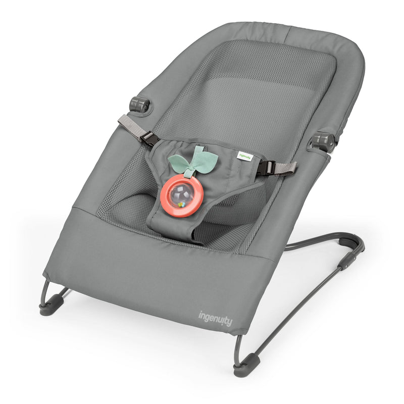 HPP Fold Flat Baby Bouncer, Grey Y6U3