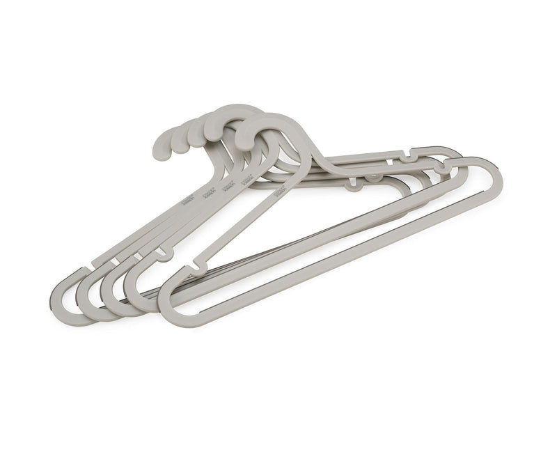 & Orderly Anti-Tangle Anti-Slip Garment Hangers, Ecru, 5-pk Q1A4