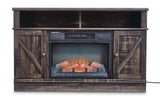 Media Electric Fireplace TV Stand, 44.5-in, 1500W, Brown W8N6 - product image 1