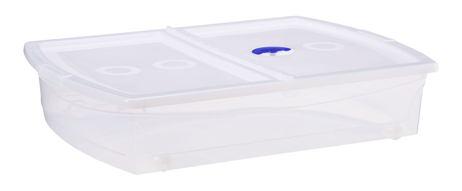 Shallow Under-the-Bed Storage Tote with Wheels Q7P8 - product image 2
