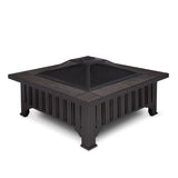 Square Wood Burning Fire Pit in Black, 34-in Q0B5 - product image 1