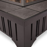 Square Wood Burning Fire Pit in Black, 34-in Q0B5 - product image 4