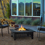 Square Wood Burning Fire Pit in Black, 34-in Q0B5 - product image 6