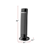 1500W Digital Tower Ceramic Space Heater withRemote Control, 1500W, Black, 30-in P2U5 - product image 5