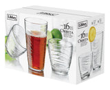 Orbita 16pc Tumbler Glassware Set, Dishwasher Safe, 8pc x 13-oz and 8pc x 18-oz U2Y4 - product image 1