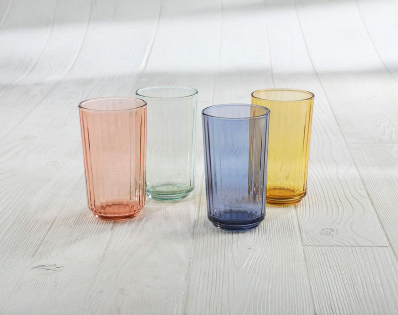 Panello Mixed Colour Highball Glass Set, 4-pk T1L3