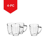 Square Mug Set, Clear, 4-pc A5P6 - product image 3