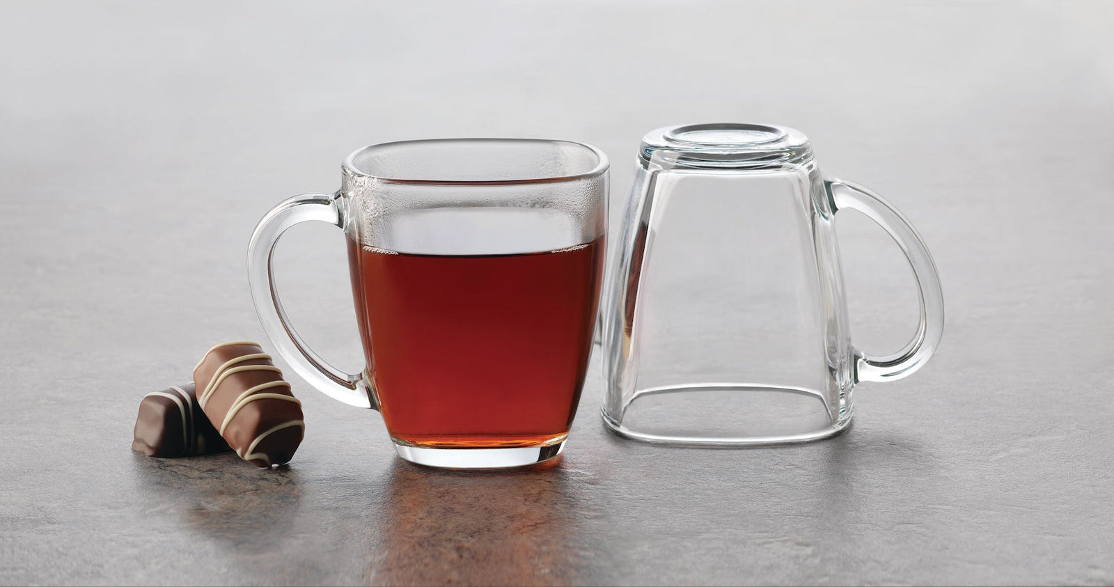 Square Mug Set, Clear, 4-pc A5P6 - product image 4