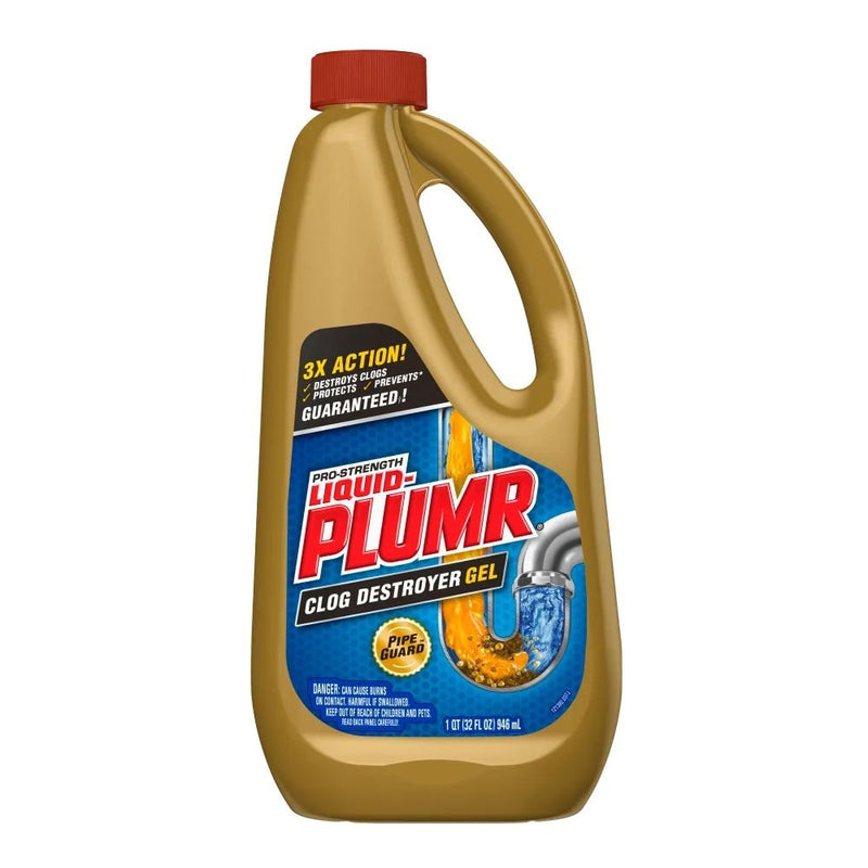 Pro Strength Kitchen Clog Destroyer Gel, Lemon Scent, 946-mL X8O0