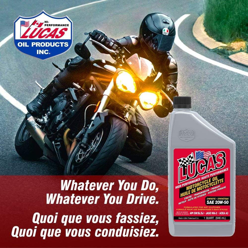 Oil High Performance Synthetic Motorcycle Oil SAE, 946-mL C4J3 - product image 4