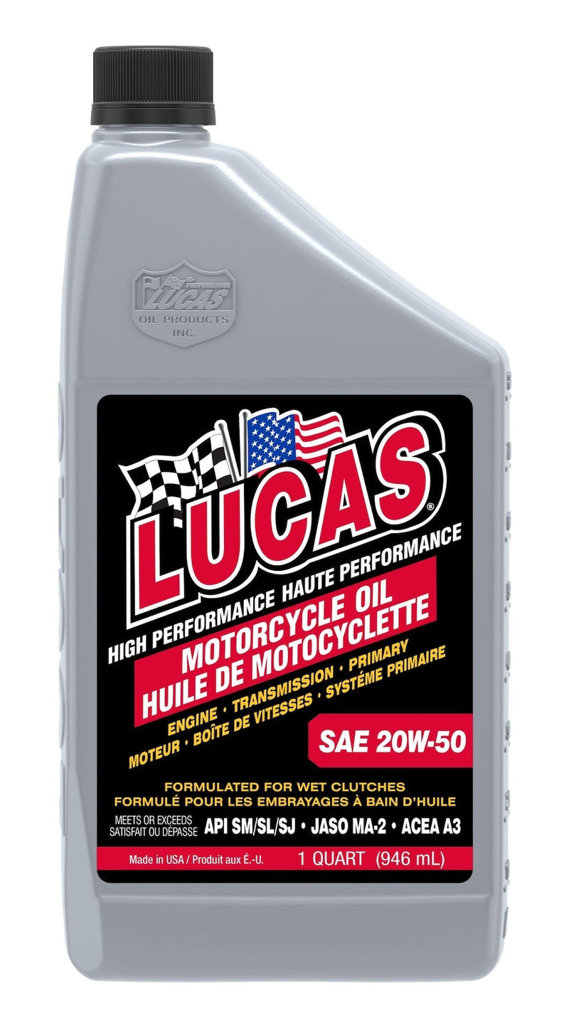 SAE 20W-50 High Performance Motorcycle Oil, 946-mL T8P6