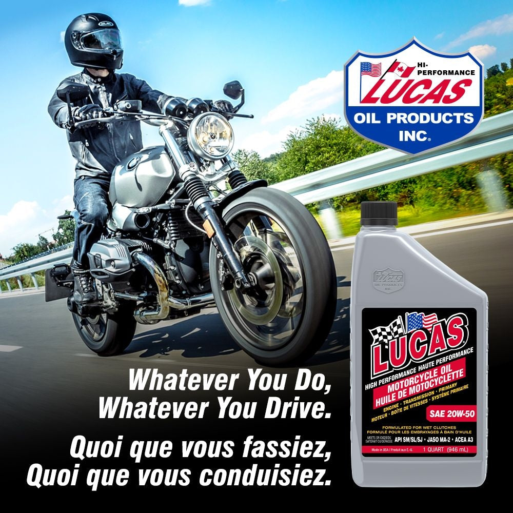 SAE 20W-50 High Performance Motorcycle Oil, 946-mL T8P6 - product image 3