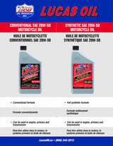 SAE 20W-50 High Performance Motorcycle Oil, 946-mL T8P6 - product image 4