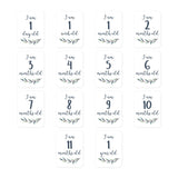Baby's 1st Year Milestone Blanket, Hello World Wreath P6R9 - product image 1