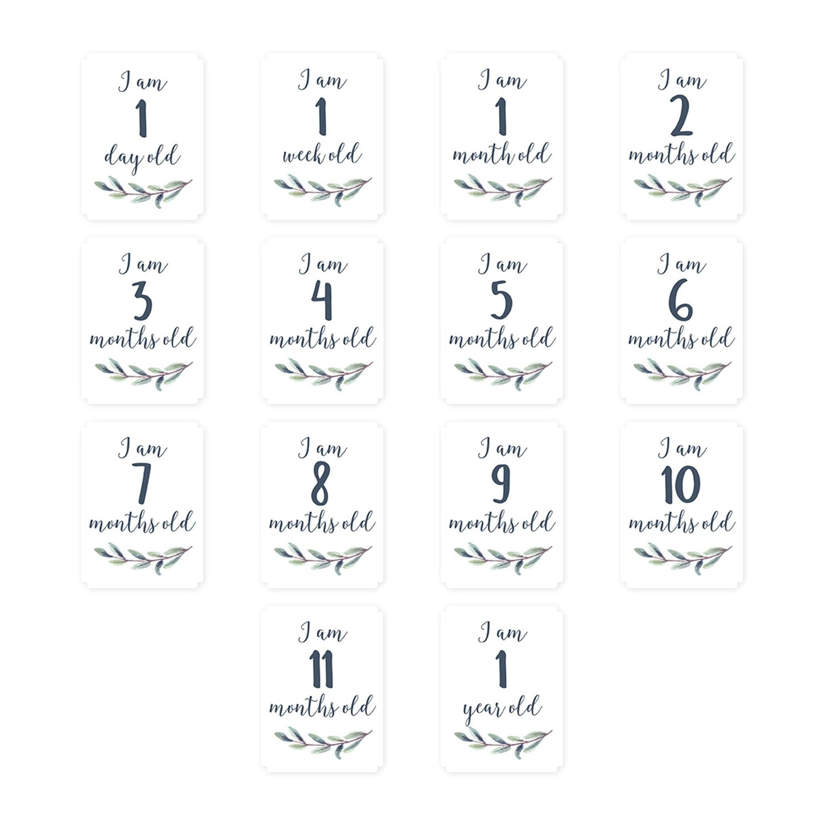 Baby's 1st Year Milestone Blanket, Hello World Wreath P6R9 - product image 1