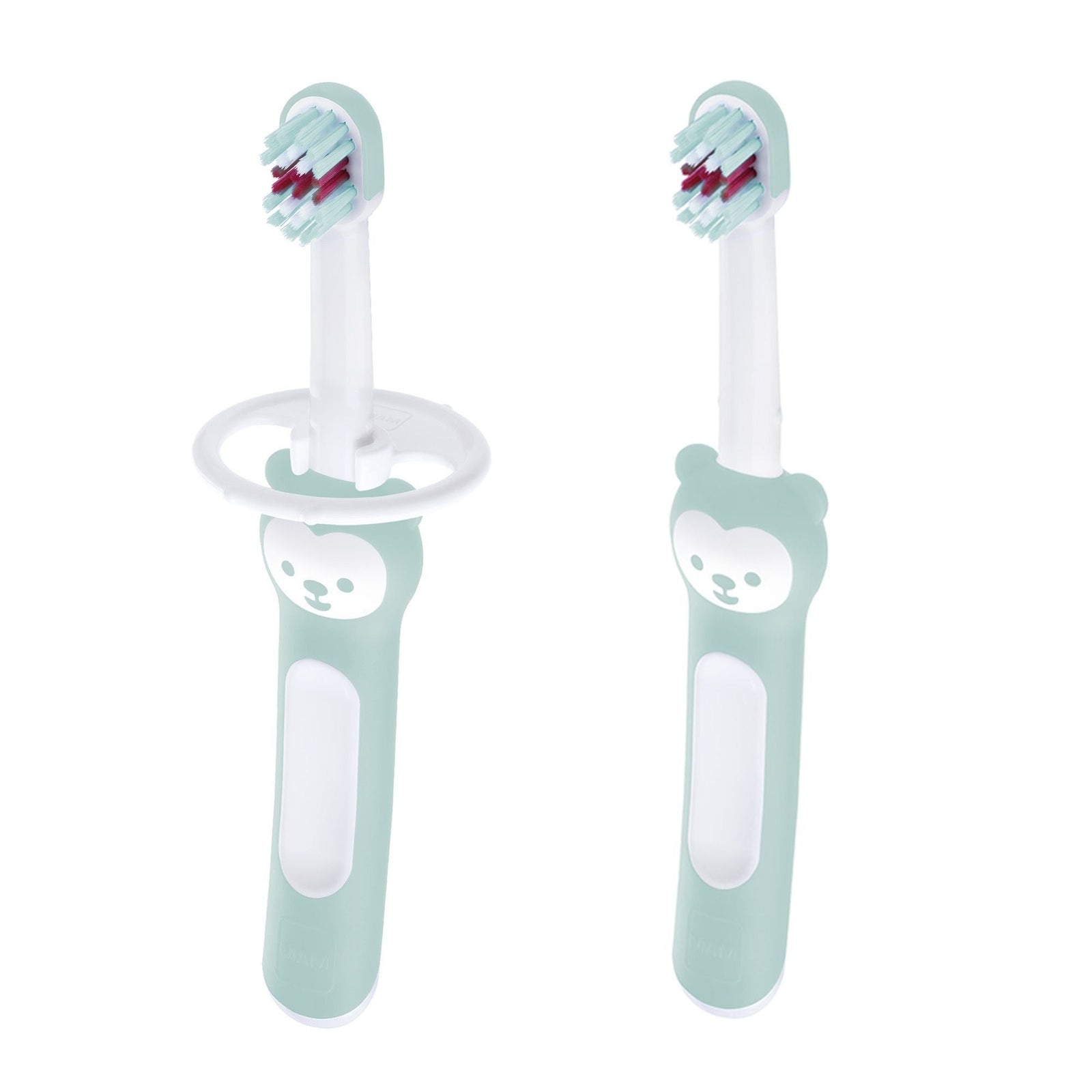 Baby Toothbrush with Safety Shield, Mint Green, 2-pk J5I1 - product image 1