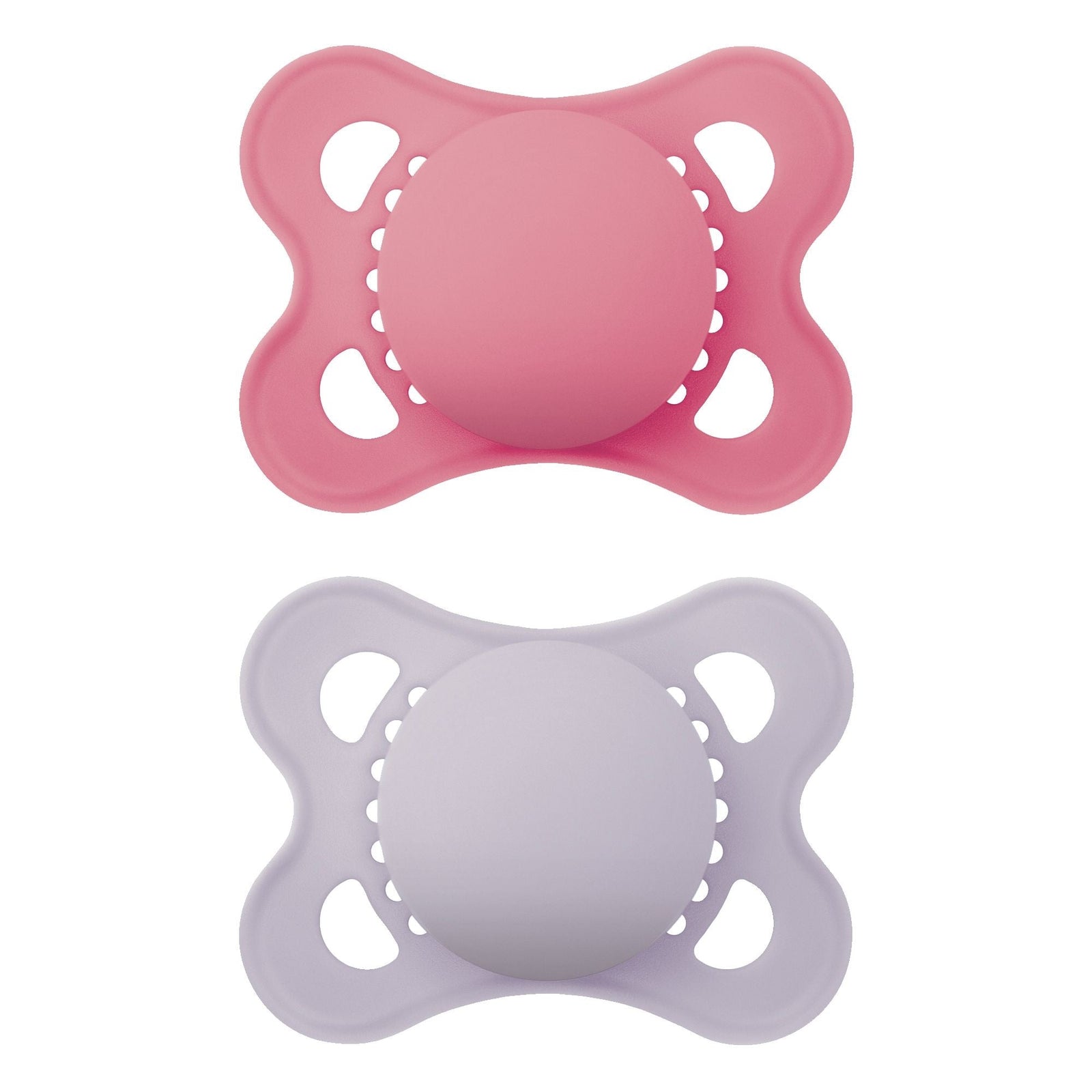 Matte Non-Deco Pacifier, 0-6 Months, Girl, 2-pk N2T4 - product image 1