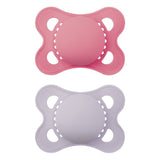 Matte Non-Deco Pacifier, 0-6 Months, Girl, 2-pk T0H2 - product image 1