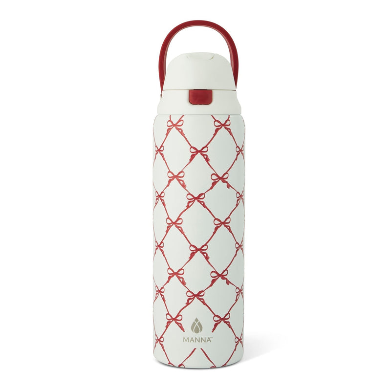 Hydra 946-mL Stainless Steel Bottle with Bows Design G8A9
