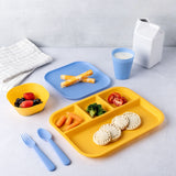 Kids' Plastic Dinnerware Set, Serves 4, 24-pc, Dishwasher Safe O8F6 - product image 5