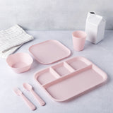 Kids' Plastic Dinnerware Set, Serves 4, 24-pc, Dishwasher Safe O8F6 - product image 6