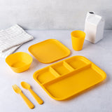 Kids' Plastic Dinnerware Set, Serves 4, 24-pc, Dishwasher Safe U2R8 - product image 8