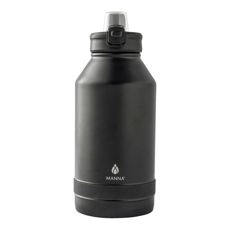 Push Stainless Steel Water Bottle, 64-oz, Various Colours, with Handle P1V7