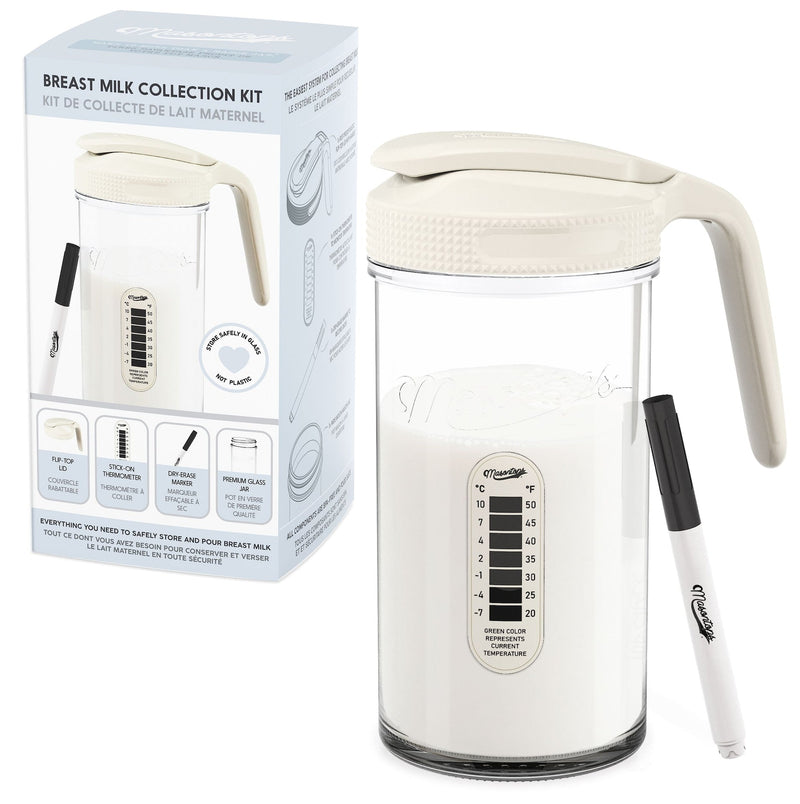 Jar Breast Milk Storage, Wide Mouth, Cream S3W5