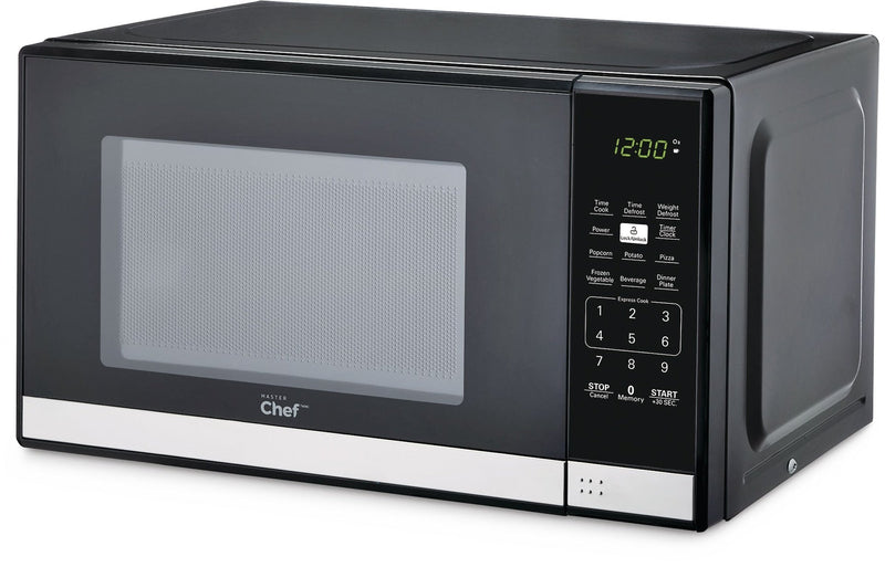 Countertop Microwave, 700 W, Black Stainless Steel, 0.7-cu-ft F5M0