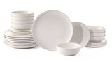 Essential Coupe Stoneware Dinnerware Set, Serves 8, 24-pc, Bright White O8V5 - product image 1