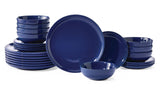 Essential Coupe Stoneware Dinnerware Set, Serves 8, 24-pc, Sodalite Blue T4A6 - product image 1